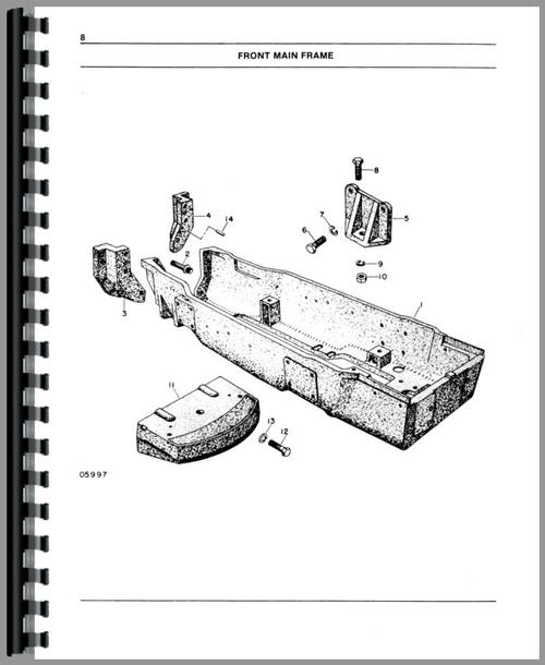 Parts Manual for White 2-135 Tractor Sample Page From Manual