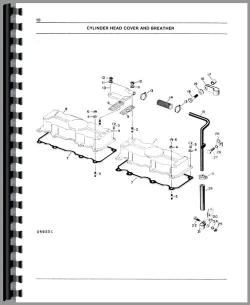 Parts Manual for White 2-135 Tractor Sample Page From Manual