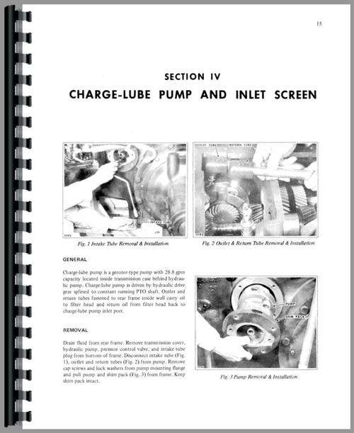 Service Manual for White 2-135 Hydraulics and 3 Point Sample Page From Manual