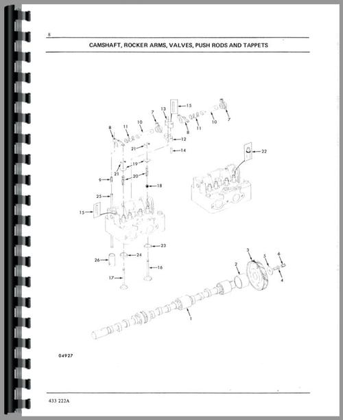 Parts Manual for White 2-150 Tractor Sample Page From Manual