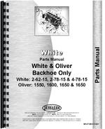 Parts Manual for White 2-78-15 Backhoe Attachment