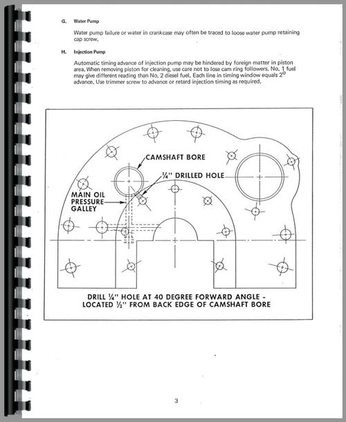 Service Manual for White G955 Tractor Sample Page From Manual
