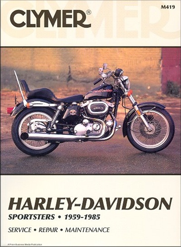 1959-1985 Harley Davidson Sportster H CH XL XLX XLS CLYMER REPAIR MANUAL M419